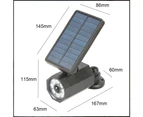 Solar Simulation Camera Light Outdoor Waterproof Human Body Sensing LED Wall Light