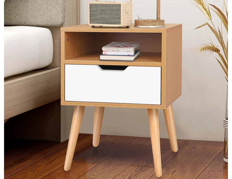 ALFORDSON Bedside Table White