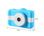 Kids Camera - Kids Digital Camera with Large Screen, HD Kids Video Recorder for Christmas Birthday Gift with 32GB SD Card Reader - Blue