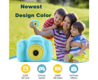 Kids Camera Children Digital Cameras Video Camcorder Toddler Camera for Kids Birthday Gifts for Girls Boys Toys with SD Card 8 million pixels-Blue