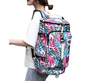 Large Capacity Flower Pattern Travel Duffle Bag Sport Gym Backpack - Multicolour