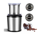 Advwin Electric Coffee Grinder Dry & Wet Coffee Spice Grinder Stainless Steel Blades with Removable Cup 200W Black