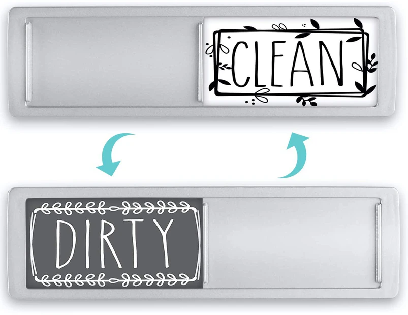 Newest Design Dishwasher Magnet Clean Dirty Sign Indicator, Trendy Universal Kitchen Dish Washer Refrigerator Magnet