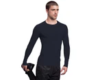 Gamegear® Mens Warmtex® Long Sleeved Base Layer / Mens Sportswear (Navy Blue) - BC438