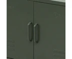 ArtissIn Base Metal Locker Storage Shelf Organizer Cabinet Buffet Sideboard Green