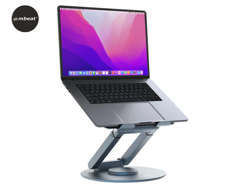 mBeat Stage S9 Rotating Laptop Stand - Grey