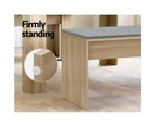 Dining Bench NATU Upholstery Seat Stool Chair Cushion Kitchen Furniture Oak 90cm