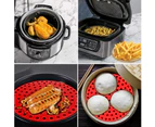 4 Pcs Non Stick Reusable Air Fryer Liners Round 9 Inch BPA free