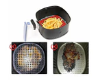 4 Pack Reusable Silicone Air Fryer Liners 8.5 Inch Square Basket Mats