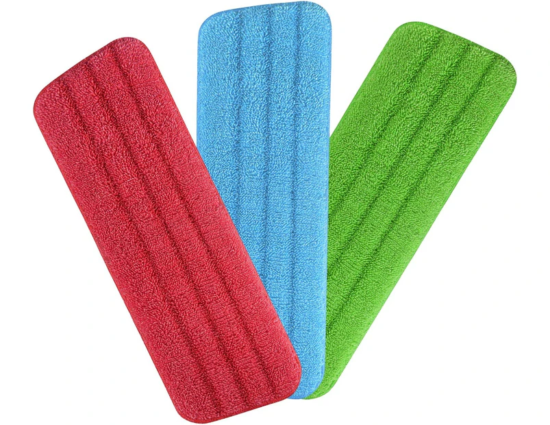Spray Mop Microfibre Pads, 3pcs Microfibre Cleaning Pads For Spray Mops And Reveal Mops Washable, Water Spray Mop Cloth 14*42cm