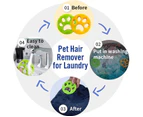 Sticker - 2 Pcs Pet Clothes Epilator Pet Hair Catcher Cleaning Ball Pet Epilator For Dog Hair, Cat Hair And All Pets