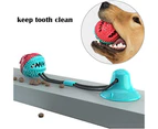 Suction Cup Dog Toy Pulling Toy Dog Ball Chew Toy Multifunction Pet Toy Teeth Cleaning Toy