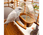 Parrot Birds Cage Feeder Plastic Food Container Birds Water Hanging Bowl Parakeet Feeder Box Bird Supplies