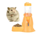 Hamster Automatic Water Bottle 80ml With Food Feeder Station Bowl Pet