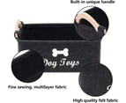 Felt Pet Toy Storage Box, Very Suitable For Storing Pet Toys, Accessories And Supplies-dark Gray
