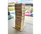 54 Piece Outdoor Giant Jenjo Wooden Block Game 54cm