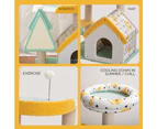 Furbulous 1.05m Cat Tree Tower & Scratching post with Cooling Straw Mat - Fairy Land