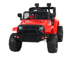 Rigo Kids Electric Ride On Car Jeep Toy Cars Remote 12V Red