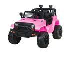 Rigo Kids Electric Ride On Car Jeep Toy Cars Remote 12V Pink