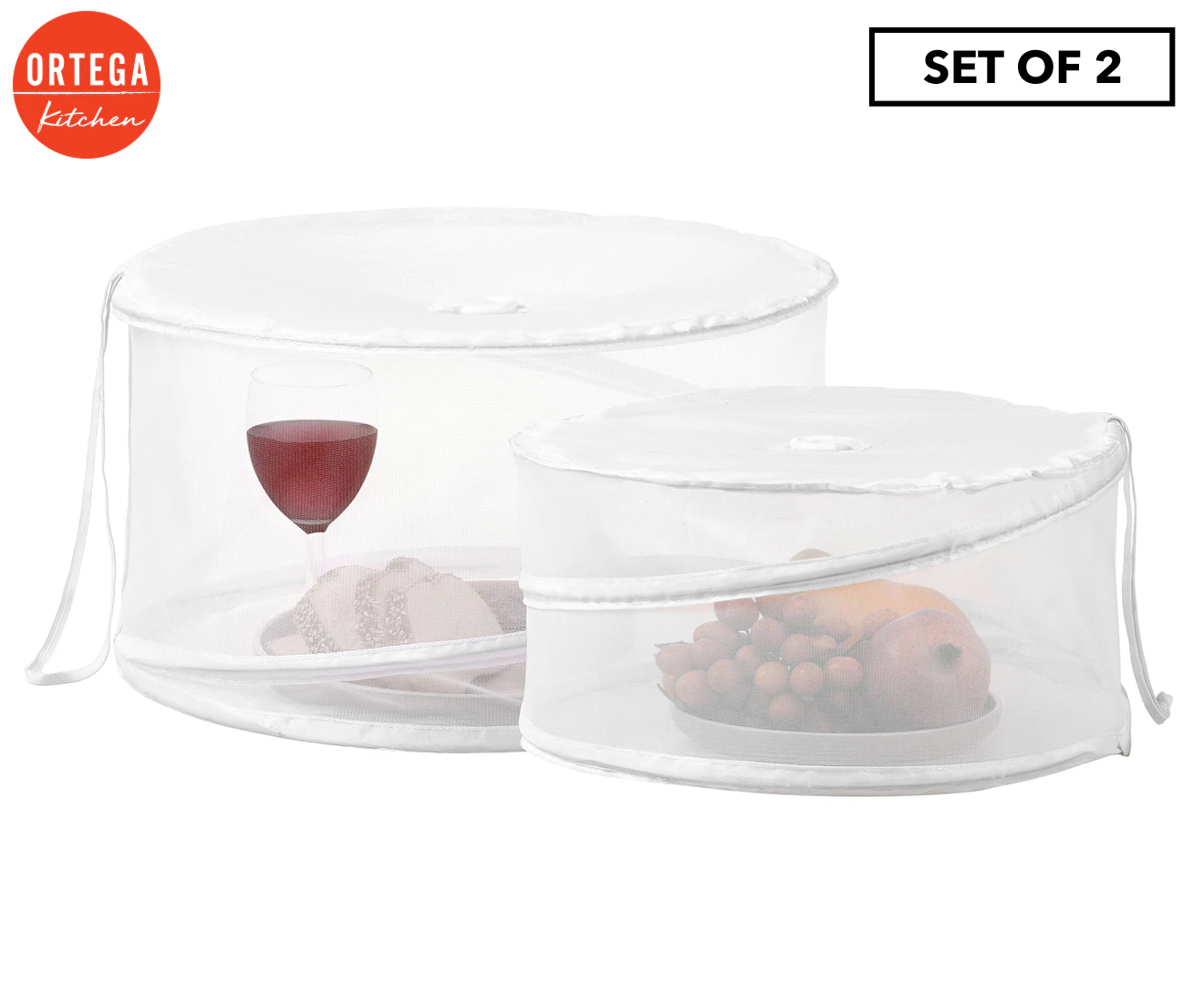 Ortega Kitchen 2-Piece Food Cover Set