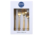 Ortega Dining 16-Piece Stainless Steel Cutlery Set - Matte Gold