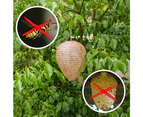 4pcs Wasp Nest Decoy Hanging Fake Trap Non-Toxic Paper Decoy Effective Deterrent Bee Hornets Fake Nest for Home and Garden Outdoors