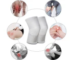 2 Pack Thicken Fleece Lined Knee Warmers- Cashmere Knee Joint Brace Support Pads Wool Warm Thermal Thickened Knee Pads