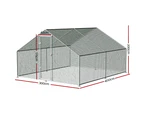 i.Pet Chicken Coop Cage 3x4x2m Galvanised Steel