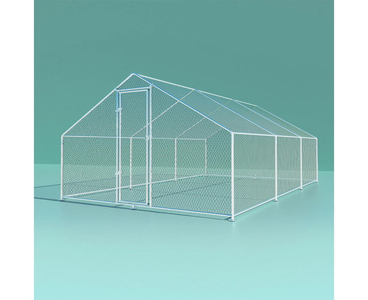 i.Pet Chicken Coop Cage 3x6x2m Galvanised Steel