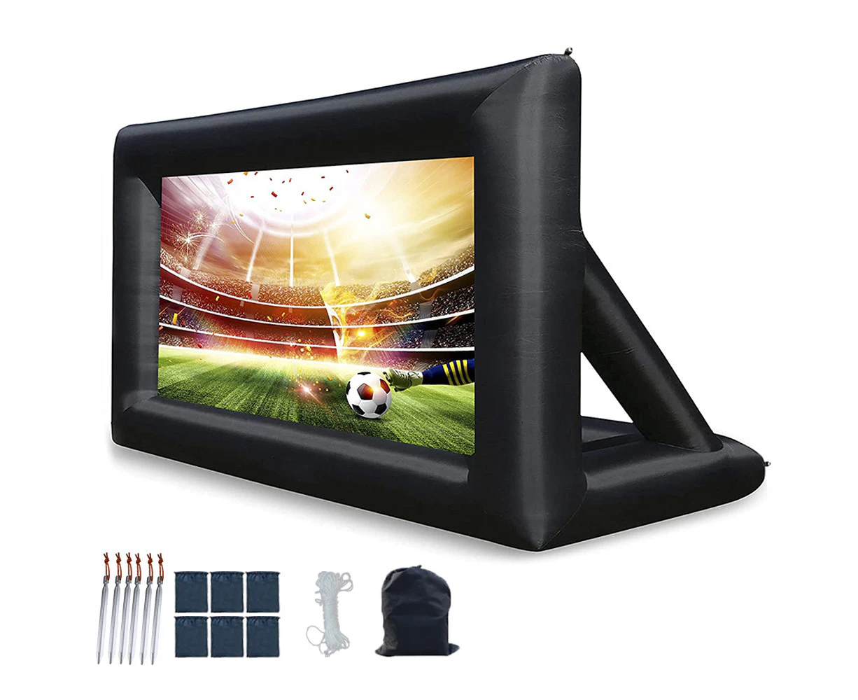 BJWD 4M x 3M Inflatable Giant Movie Screen 16:9 Outdoor Projector Cinema Theatre