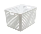 36 x PLASTIC STORAGE BASKETS 27x18x14cm | Home Organiser Storage Bin Tray Basket