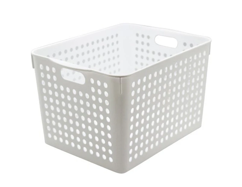 36 x PLASTIC STORAGE BASKETS 27x18x14cm | Home Organiser Storage Bin Tray Basket