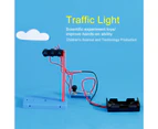 Bestjia 1 Set DIY Traffic Light Smooth Edges Early Learning Toy Plastic Small Craft Traffic Light Kit for Children - Traffic Sign