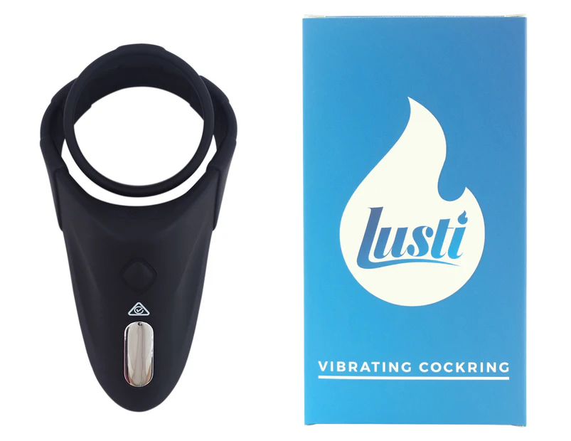 Lusti Rechargeable Vibrating Cockring - Black