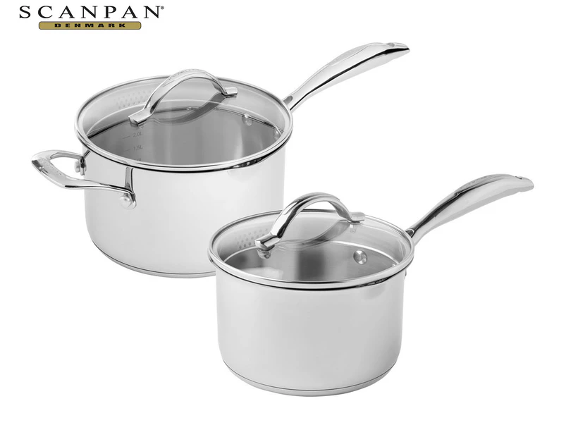 Scanpan 2-Piece Stainless Steel Saucepan Set w/ Lids