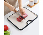 Multi-function Cutting Board, Wheat Straw Plastic Cutting Board for Kitchen Dishwasher Safe Chopping Board - Yellow