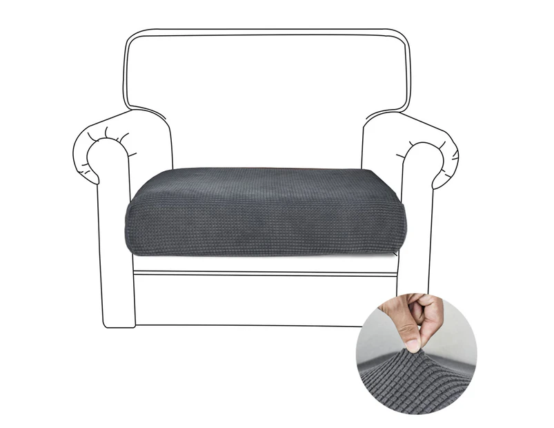 Stretch Lattice Armchair Couch Cushion Cover Suitable for Settee, Sofa Seat Slipcover Corn Fleece Sofa Cushion Cover