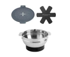 Scanpan Cookware Accessories Set- Stainless Steel/ Grey