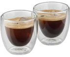 Double Wall Espresso Cup Set 6 Pack 80Ml Double Wall Glasses Heat Resistant Floating Glasses Heat Resistant Espresso Glasses