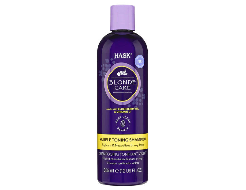 Hask Blonde Care Purple Toning Shampoo 355mL