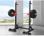 Adjustable Squat Rack Fitness Weight Lifting Barbell Stand Gym