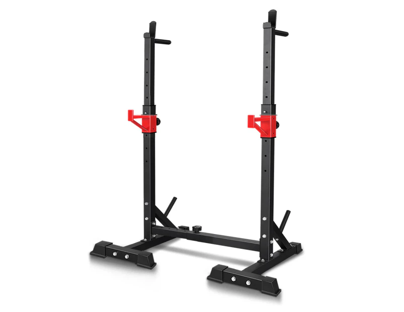 BLACK LORD Weight Bench Adjustable Squat Rack Barbell Stand