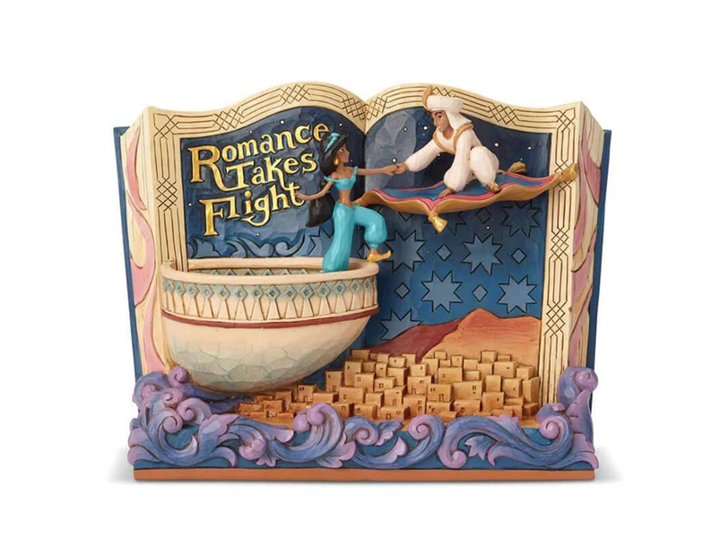Disney Traditions Storybook Aladdin Jasmine  Romance Jim Shore 6001270