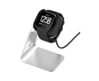 Aluminium USB Charger Charging Stand Dock Cradle Holder for Fitbit Versa 2 Smart Watch