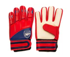 Arsenal FC Childrens/Kids Delta Crest Goalkeeper Gloves (Red/Blue) - TA10286