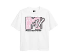 MTV Girls Scribble T-Shirt (White) - TV2028