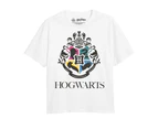 Harry Potter Girls Hogwarts Houses T-Shirt (White) - TV1971
