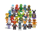 Set Of 24 Pcs Ninja Mini Figures Building Blocks Toys Kids Gifts Custom Mini Figures