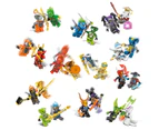 Set Of 24 Pcs Ninja Mini Figures Building Blocks Toys Kids Gifts Custom Mini Figures