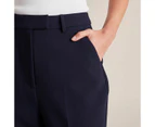 High Waist Slim Tapered Ankle Pants - Preview - Blue